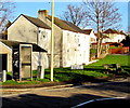 Bryntirion Hill phonebox and bench, Bridgend