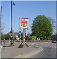 TL7174 : Mildenhall village sign by Adrian S Pye