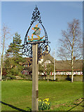 TM4897 : Somerleyton village sign by Adrian S Pye