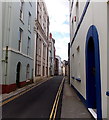 West along Dark Street, Haverfordwest