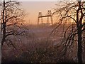 ST3186 : Newport Transporter Bridge at sunrise by Robin Drayton