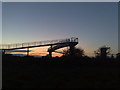 SZ1294 : Bournemouth: footbridge over A338 by Jonathan Hutchins