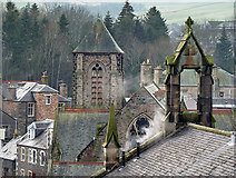 NT4936 : A Galashiels roofscape by Walter Baxter