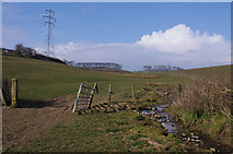 SD4864 : Grazing land and Howgill Brook by Ian Taylor