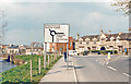 Entering Calne on A4 from Marlborough, 1989