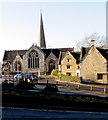 East side of St Laurence church and Church Court Care Centre, Stroud