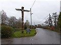 Totem pole at Culmstock Bridge