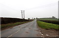 SO4923 : Wires over the A466 south of St Weonards by Jaggery