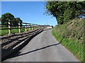 Paddock rails along the Keady Road