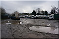 Lorry park near Black Brook