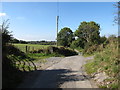 Farm road crossroads on the Lurgancullenboy Road