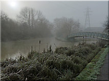 SK5702 : Freezing fog along the River Soar by Mat Fascione