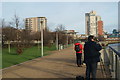 View of Meadow Court, Parkside Court and Waterside Heights from Thames Barrier Park #4