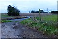 Footpath approaches road junction