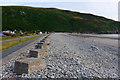 SH6112 : Anti-tank blocks on the beach at Fairbourne by Phil Champion