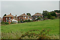 Pasture and housing west of Newtown, Cheshire