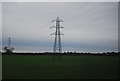 Pylon in a field