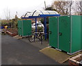 Bicycle storage and parking area on Pershore railway station