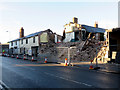 Collapsed buildings alongside Pen y Bryn, the A5152