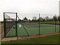 TM2866 : Dennington Tennis Court by Geographer