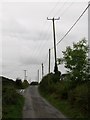 11kV powerlines and telephone lines at the Ballinasack junction on the Cashel Road