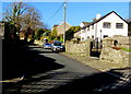 Christmas Eve sunshine and shadow in Wind Street, Laleston 