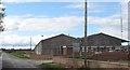 Sheds at the Ballygilbert Reservoir site, Killough