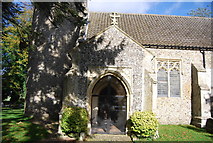 TG0610 : Entrance porch, Church of All Saints' by N Chadwick