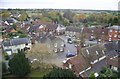 Woolpit Village Square from the Top of the Parish Church tower