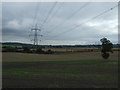 Farmland and power lines