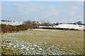 Lightly snowed field near to Carterway Heads