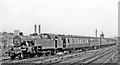 Special local train from Euston at Wembley Central on Cup Final Day, 1962