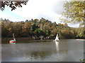 Rudyard Lake: Dinghies and boathouses