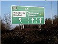 Roadsign on the A12 Ipswich Road