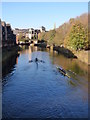 Looking towards New Elvet Bridge from Baths Bridge