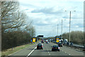 Roadworks on the M1 near Milton Keynes