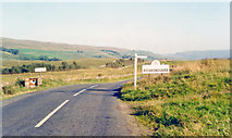 SD7796 : Ais Gill Moor: southward at summit on B6259, 1991 by Ben Brooksbank