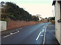 North and uphill on Dawlish Road A379, Teignmouth
