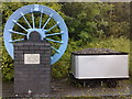 Bateswood Country Park: Minnie Pit memorial wheel and tub