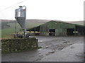 Cattle feed silo and barn at Buckholm