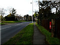 TM4557 : A1094 Saxmundham Road & Saxmundham Road Postbox by Geographer