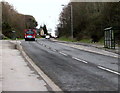 SO2800 : Bus and bus shelters near Cwmynyscoy Roundabout, Pontypool by Jaggery