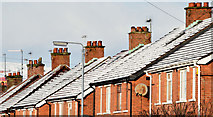 J3774 : Snow and roofs, Belfast (January 2015) by Albert Bridge