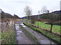 The Binn Royd track passing Calder Dale