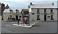 Bicycle and directions signs in front of The Bishops, St David