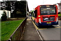 X24 bus at a Sunnybank Road bus stop Griffithstown, Pontypool