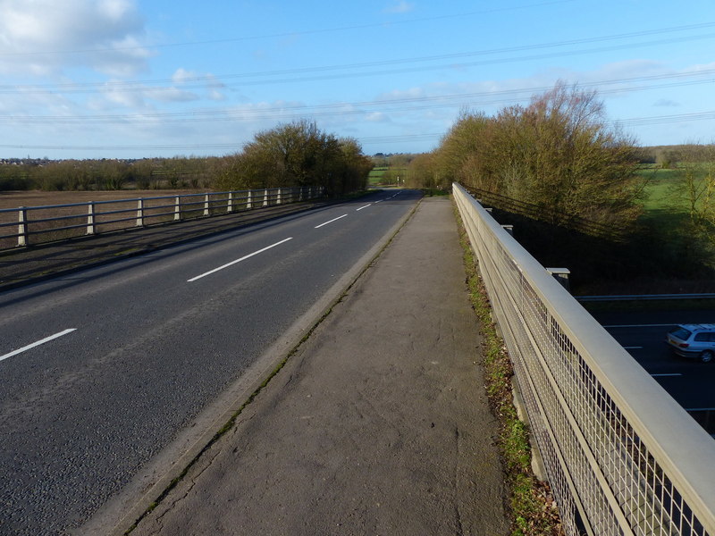 Aston Lane bridge crossing the M69... © Mat Fascione cc-by-sa/2.0 ...