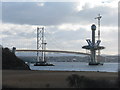 NT1280 : Queensferry Crossing - north cable tower by M J Richardson