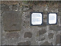 NT1380 : Milestone at the Town Pier, North Queensferry by M J Richardson