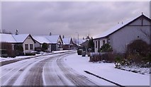 NJ6201 : Snow on Craigour Avenue,Torphins by Stanley Howe
